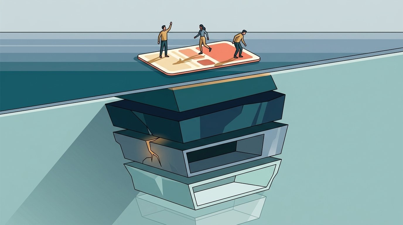 Everyone Can Build It Now. Building It Is the Easy Part. · illustration